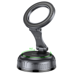 Hoco High Vacuum Suction Cup Magnetic Holder H92 - Black Metal Gray